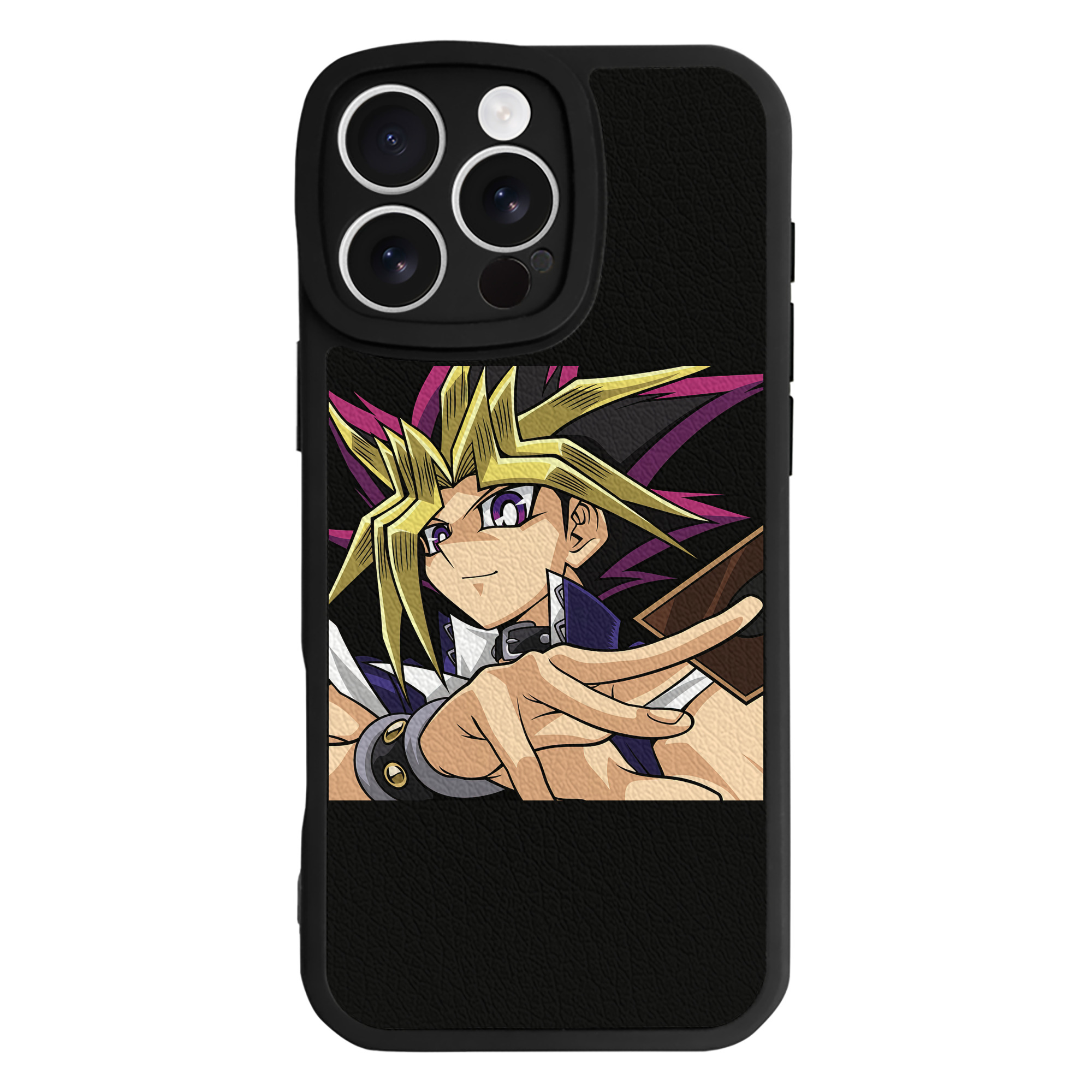 遊☆戯☆王 Yu-Gi-Oh! 【iPhone 16シリーズ対応】シリコンスマホケース（レザー調） 材質：シリコン